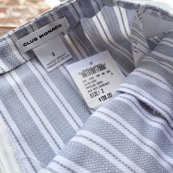 Club Monaco High Rise Ditmas Lace-Up Cuffed Short, NWT - Picture 5 of 6